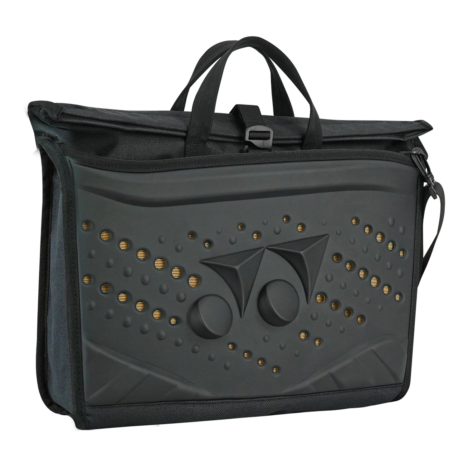 Roll-down system messenger bag